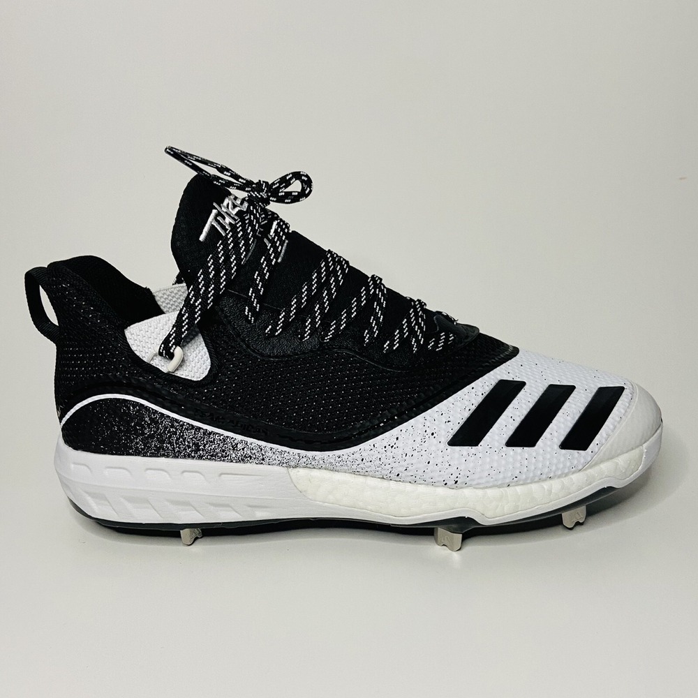 Adidas Icon V Boost Three Strike Baseball Metal Cleats 13 Black White G28249